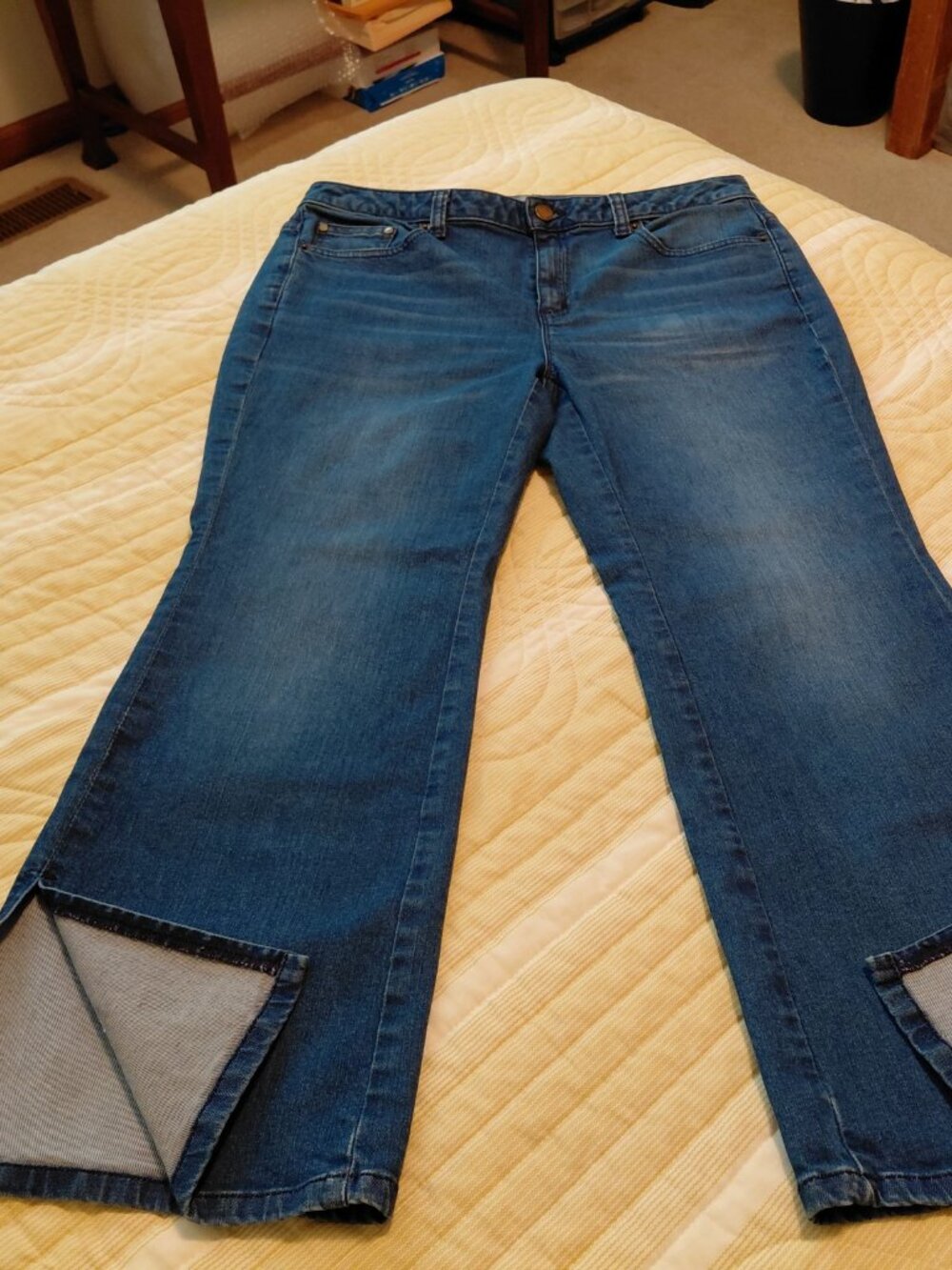 Michael Kors Jeans  Size 10.   Flare leg with stylish split hem at the ankle.